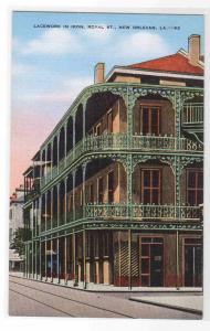 Royal Street Lacework in Iron New Orleans Louisiana postcard