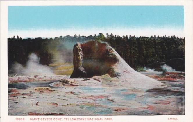 Giant Geyser Cone Yellowstone National Park