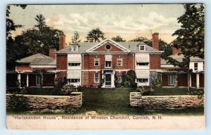 CORNISH, NH ~ Harlakenden House Residence of WINSTON CHURCHILL c1910s Postcard