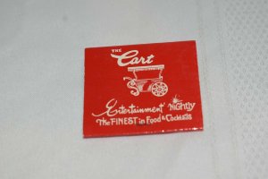 The Cart Fine Foods Rockford Illinois 30 Strike Matchbook