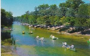 Michigan Honor Canoeing Down Platte River Below The Water Wheel