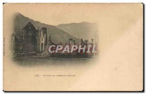 Old Postcard Ruins of the & # 39Abbaye d & # 39Aulps