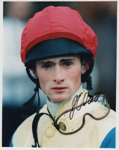 Dane O'Neil Horse Racing Race Jockey Rare Giant Hand Signed Photo