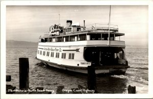 Postcard OR RPPC Real Photo Astoria-North Beach Ferry Ship Boyer Photo 1951 L10