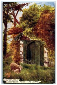 c1910 Summer House Tennyson's Country Isle of Wight Oilette Tuck Art Postcard