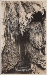 RPPC Postcard Hall of Dreams Lookout Mountain Cave Chattanooga TN