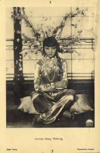 Hong Kong-Chinese American Hollywood Movie Star Anna May Wong (1936) 黃柳霜