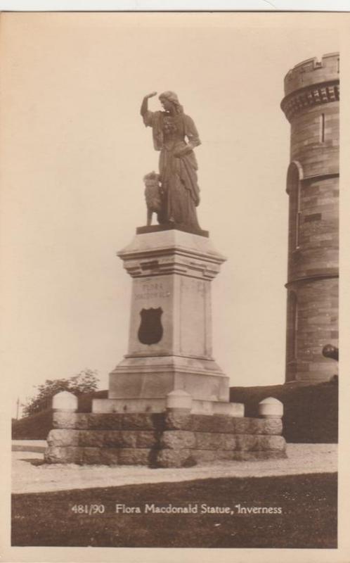 RPPC Flora Macdonald Statue - Inverness, Scotland, United Kingdom