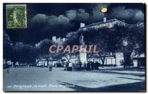 Old Postcard Perigueux Night Place Bugeaud