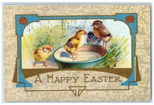 1909 Easter Baby Chicks Embossed Minneapolis Minnesota MN Antique Postcard