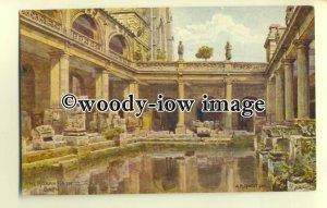 ar0263 - Inside The Roman Baths, in Bath *1433 - Artist A.R.Quinton - postcard