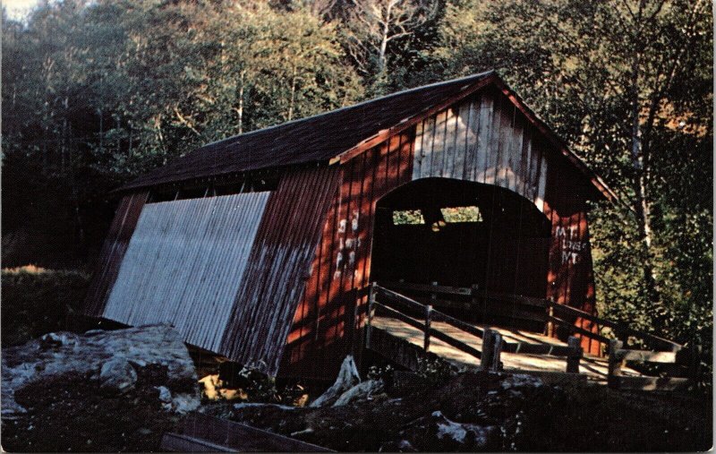 Drift Creek Covered Bridge Taft Oregon OR Lincoln County Postcard UNP VTG Unused