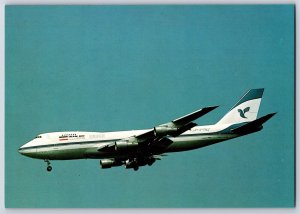 Airplane Postcard Iran Air Cargo Airlines Boeing 747-2J9F BO19