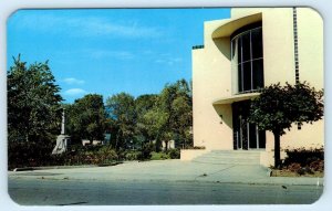 PENTICTON, British Columbia Canada ~ Gardens COURT HOUSE c1950s Postcard