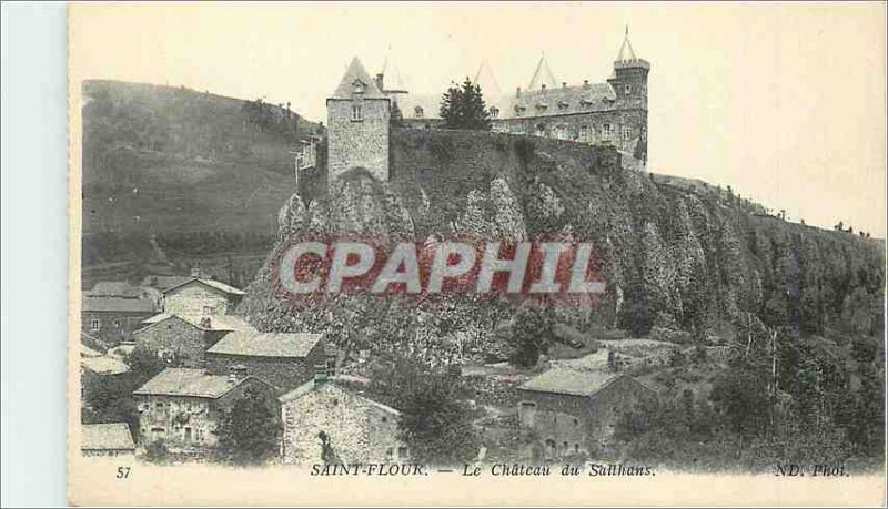 Old Postcard Saint Flour Le Chateau du Saillians