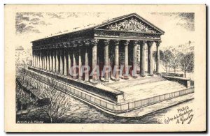 Postcard Old Paris Church of the Madeleine