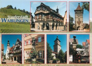 Postcard Germany Stauferstadt Waiblingen multi view
