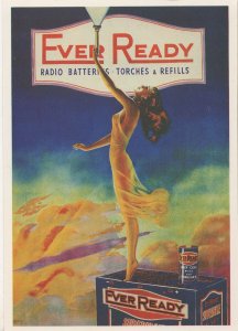 Ever Ready Battery Batteries Advertising Postcard