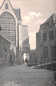 Achter de Kerk Gouda Holland Unused 