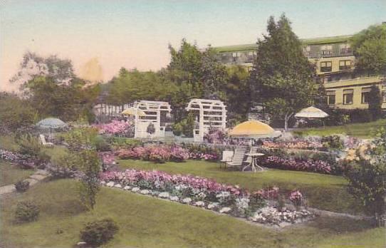 Maine Ogunquit The Lookout Hotel Terrance Garden Albertype