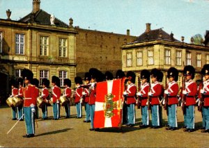 Denmark Copenhagen The Royal Guard At Amalienborg Palace 1970