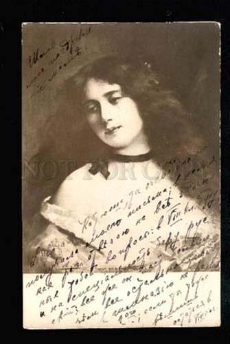 037921 Sad Lady BELLE Long Hair By Angelo ASTI vintage PHOTO