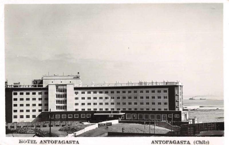 Antofagasta Chile birds eye view Hotel Antofagasta real photo pc Z42386