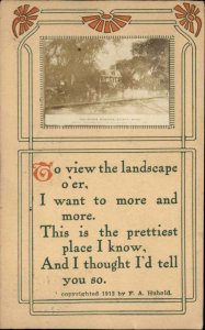 Quincy Massachusetts MA Adams Mansion RPPC Inset c1910 Vintage Postcard