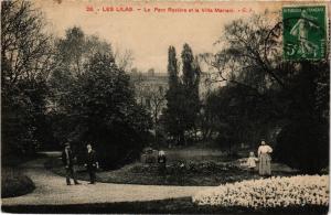 CPA Les LILAS - Le Parc Roziere et la Villa Mariani (740286)