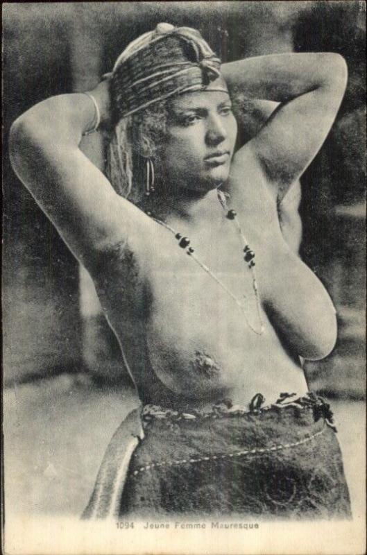 529px x 800px - Arab Woman Nude Large Breasts c1910 Postcard / HipPostcard