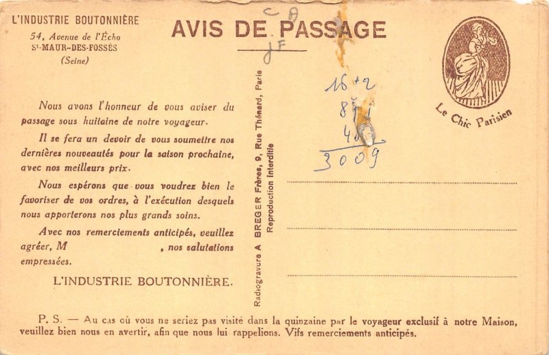 B216 Ecuador Fabrication des boutons de Corozo Industry Advertising postcard