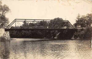 J16/ Rockford Iowa RPPC Postcard c1910 Shell Rock Bridge Homes 160.5