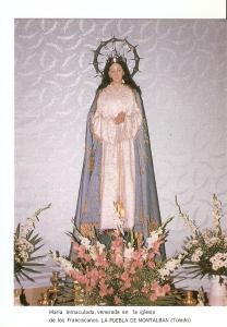 Postal 026883 : Maria Inmaculada, venerada en la Iglesia de los Franciscanos....