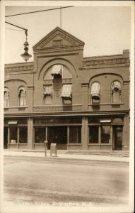 Rutherford new Jersey NJ Post Office Block c1910 Real Photo Postcard