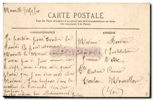 Old Postcard Marseille Place Sadi Carnot and Rue Colbert Tram