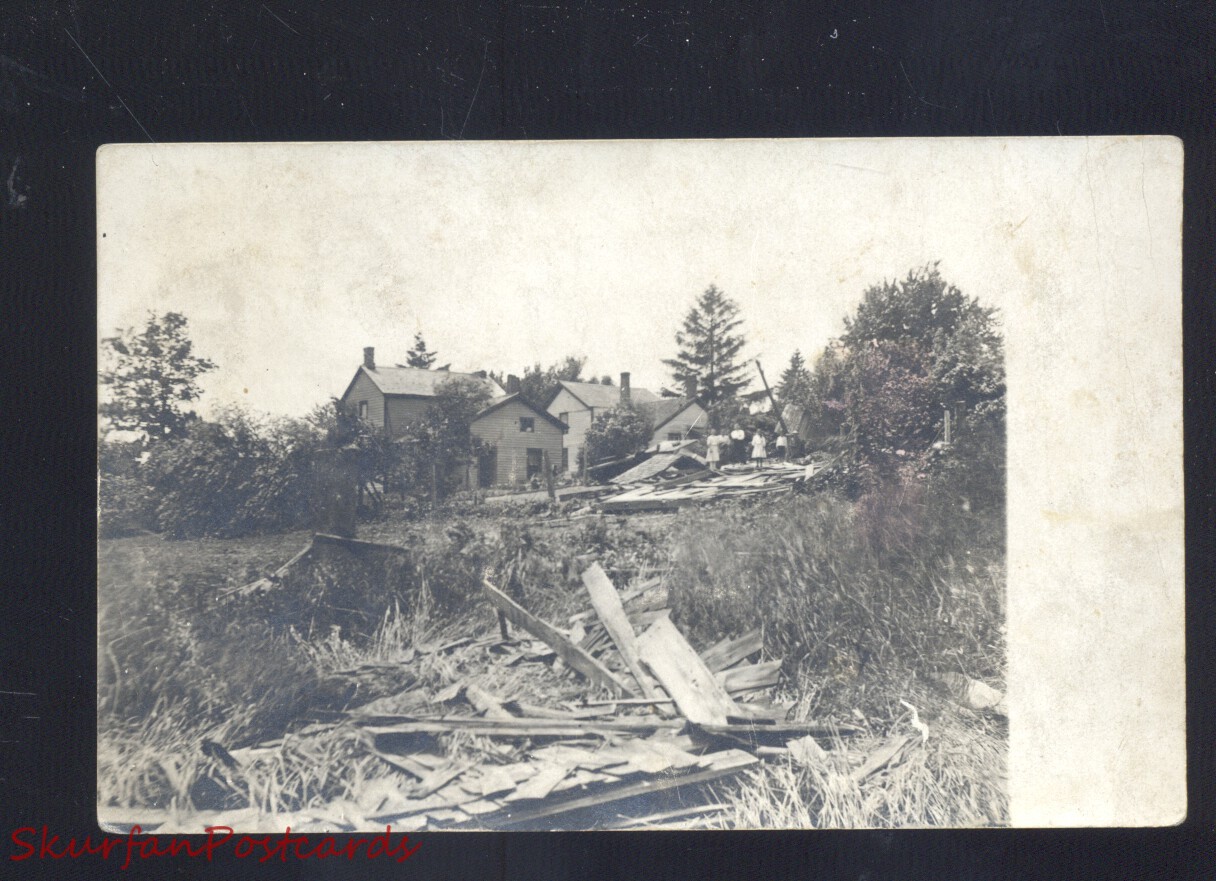 Rppc Missouri Valley Iowa 1910 Tornado Damage Vintage Real Photo
