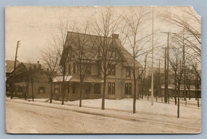 WILLIAMSPORT PA STREET VIEW ANTIQUE REAL PHOTO POSTCARD RPPC