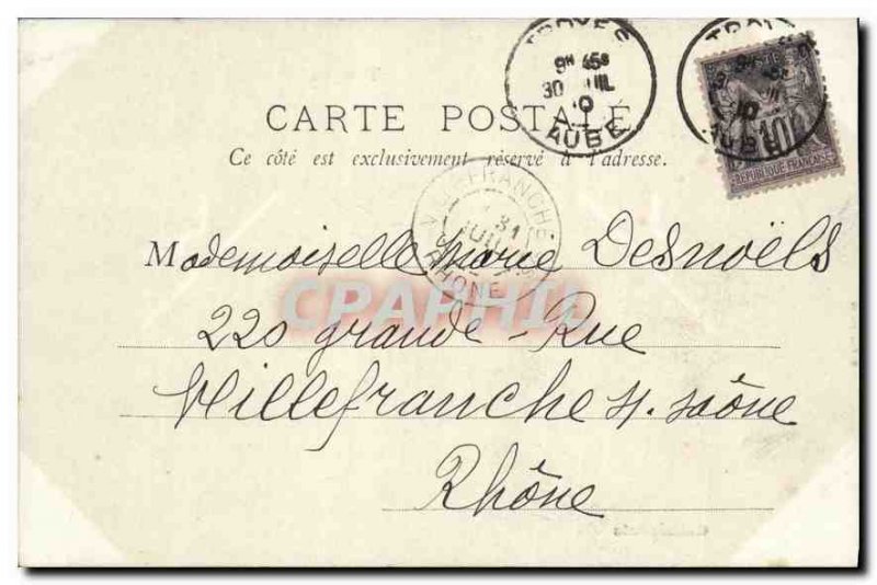 Postcard Old Troyes Cathedral