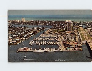 Postcard Aerial View of Pier 66 Hotel & Marina Fort Lauderdale Florida USA