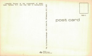 USA Lafayette Square Buffalo Vintage Postcard 07.49