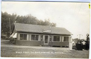 Newport ME Birch Grove Tea Room Tydol Gas Pump Old Cars Real Photo RPPC Postcard