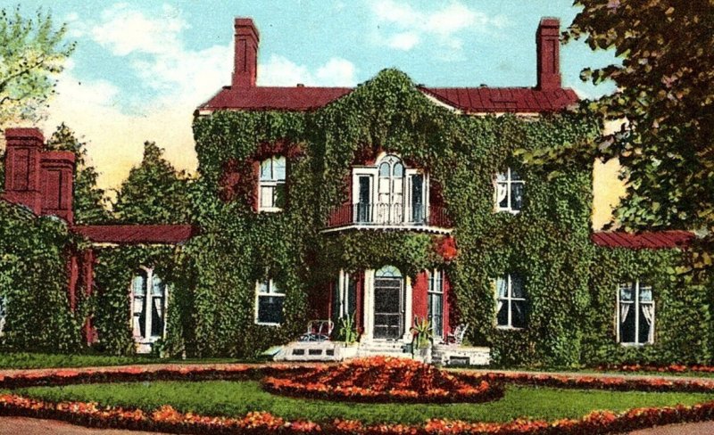 1930s LEXINGTON KENTUCKY ASHLAND HOME OF HENRY CLAY IVY COVERED POSTCARD 44-86