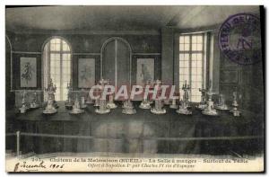 Old Postcard Chateau de la Malmaison Dining room Especially table offered a N...