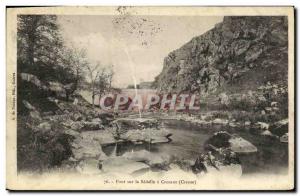 Old Postcard Crozant Bridge Sedelle