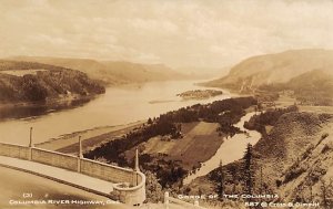 Gorge of the Columbia Real Photo - Columbia River Highway, Oregon OR  
