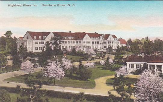 North Carolina Southern Pines Highland Pines Inn Handcolored Albertype