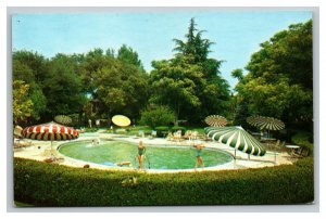 Vintage 1960's Advertising Postcard Poolside at the Paso Robles Inn California