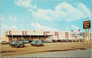 Derrick Motor Hotel Estevan Saskatchewan Automobiles Unused Vintage Postcard E99