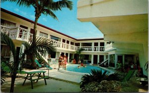 Vtg Fort Lauderdale Florida FL Fleur-De-Lis Resort Apartment Motel Postcard