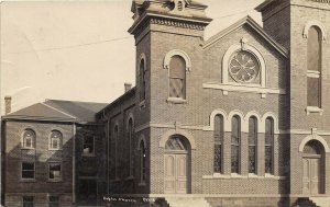 Cuba New York c1910 RPPC Real Photo Postcard Left Side Baptist Church